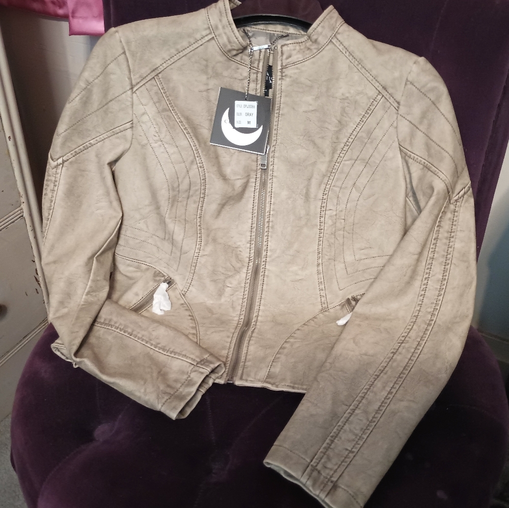 NWT LA Coalition Vegan Leather Jacket